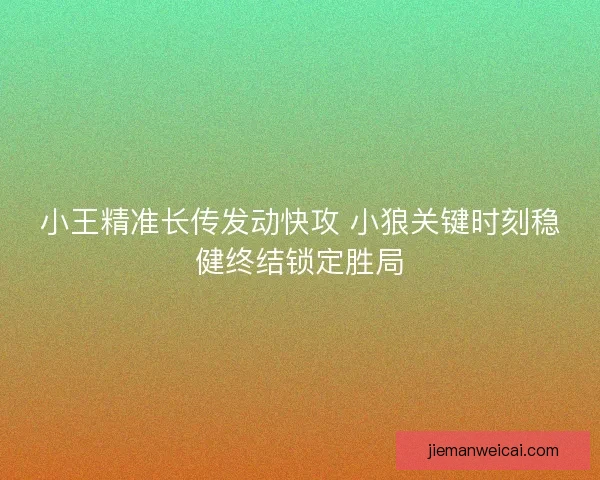 小王精准长传发动快攻 小狼关键时刻稳健终结锁定胜局